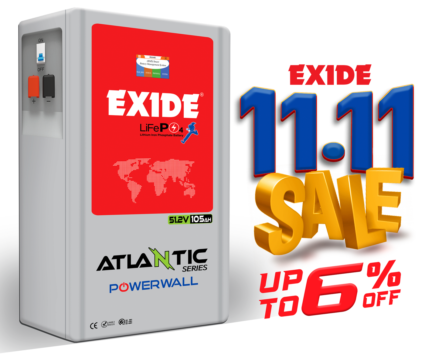 POWERWALL - Atlantic 51.2V 105AH